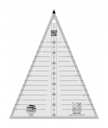 Creative Grids Spider Web Quilt Ruler